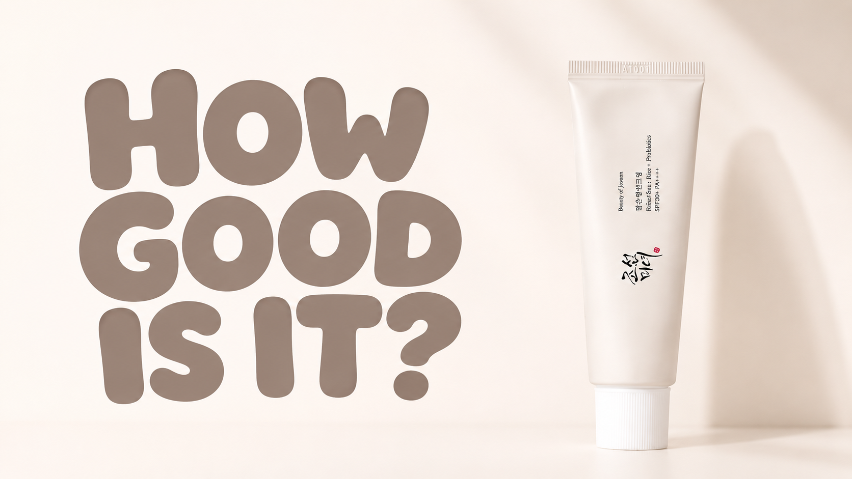 Beauty of Joseon Relief Sun Rice + Probiotics review
