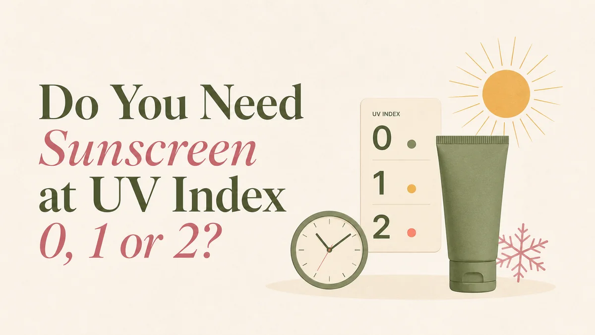Do you need sunscreen at UV Index 0, 1 or 2 illustrated guide