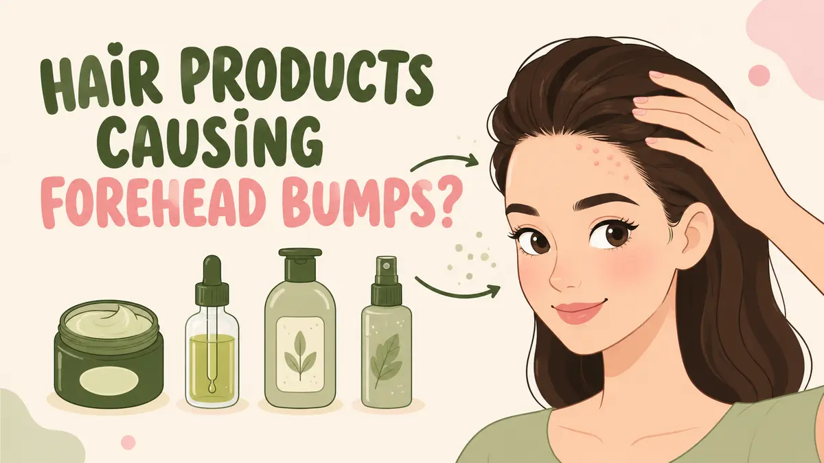 Hair products touching the forehead and causing small hairline bumps