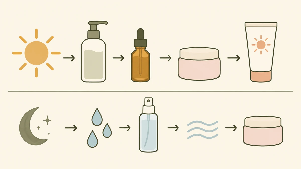 Vitamin C morning routine and a separate hypochlorous acid routine later in the day