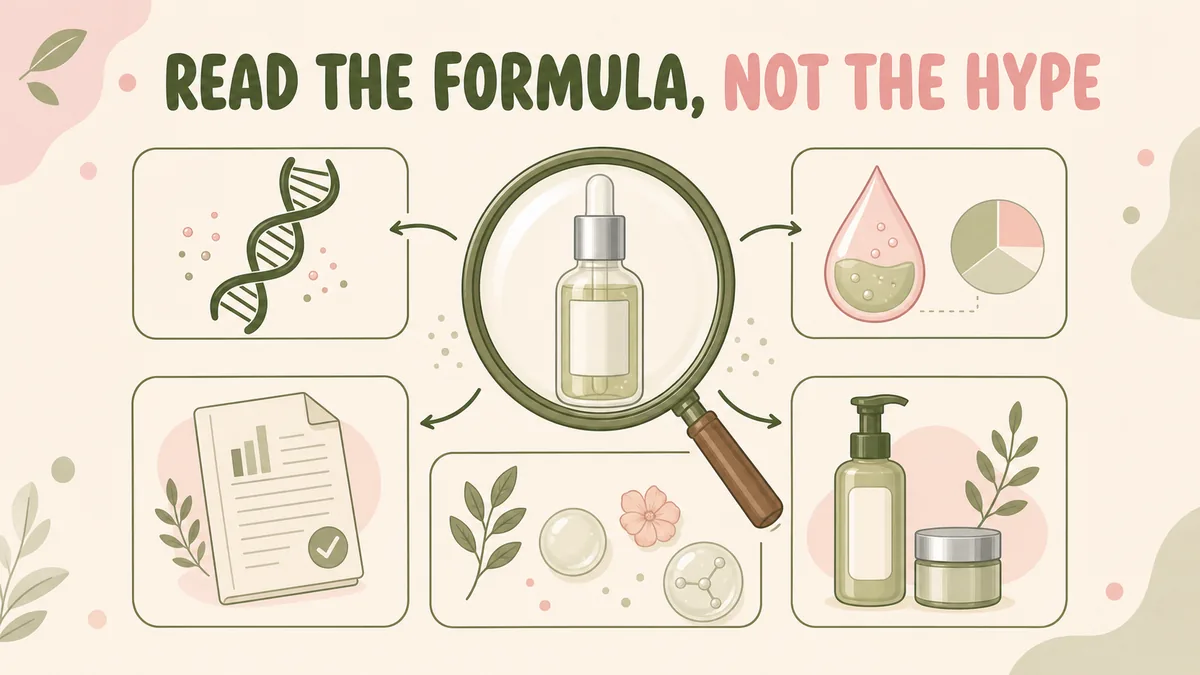 Checklist for reading a topical PDRN serum formula and evidence