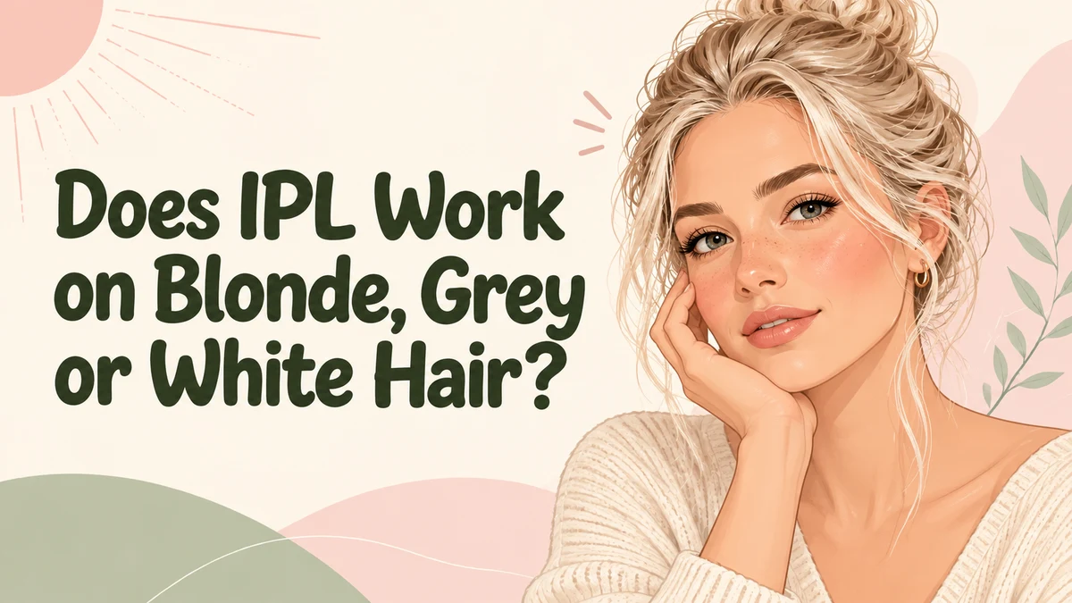 IPL on light hair editorial illustration