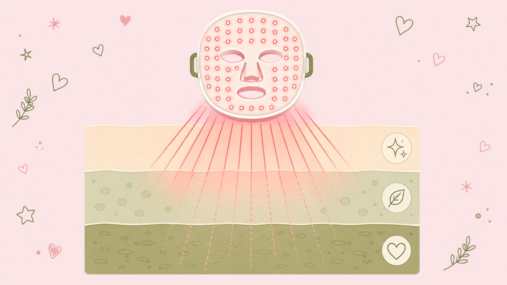 Five things to check before buying an LED face mask: wavelengths, dose, purpose, safety, and exact-device evidence