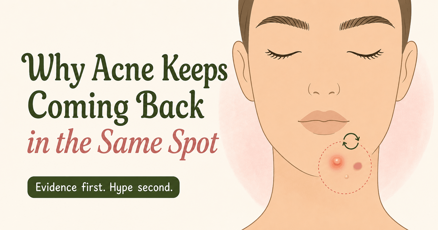 Why acne keeps returning in the same spot science-backed acne guide