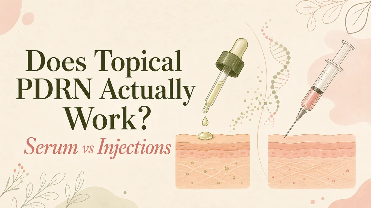 Topical PDRN serum compared with PDRN injections